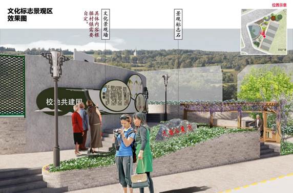 文化标志景观区 效果图